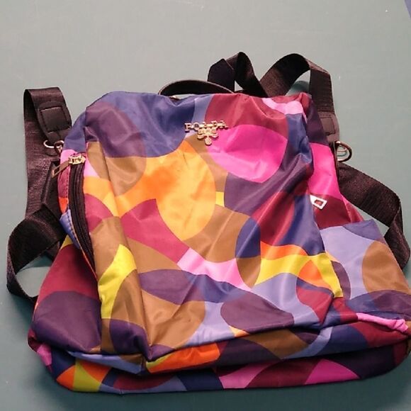 POABA Colorful Patterned Backpack/Crossbody Two Side pockets - Picture 1 of 8